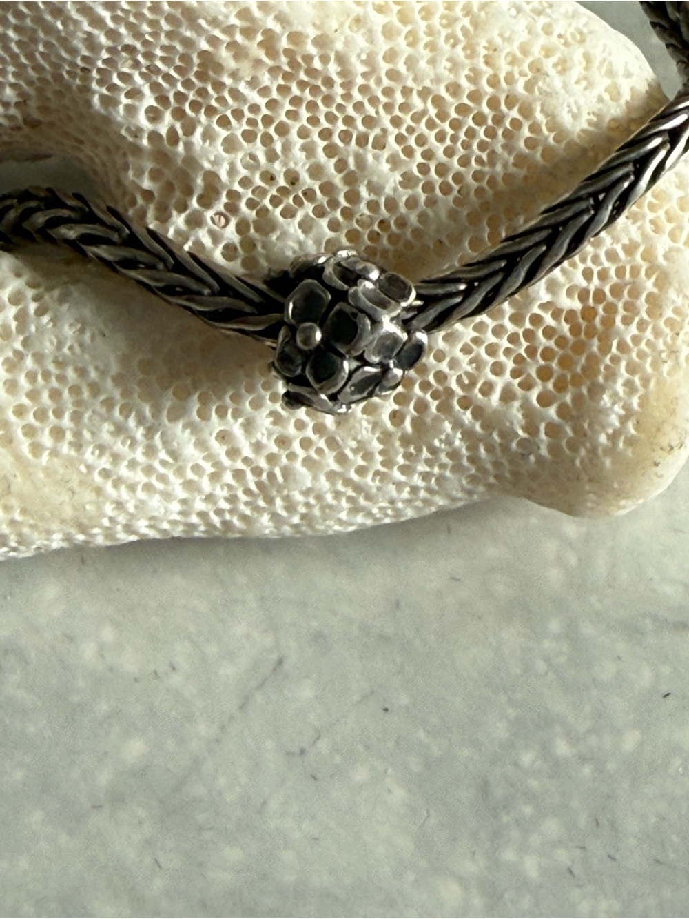 Trollbeads Sterling Silver Floral Charm Bracelet - Silver